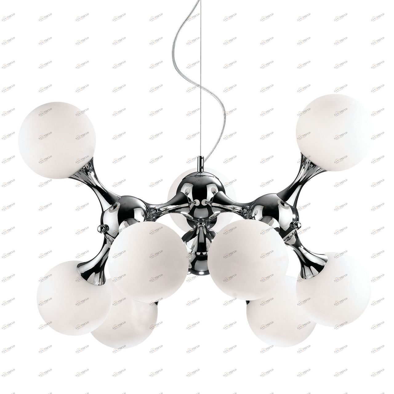 Подвесная люстра Ideal Lux Nodi Bianco SP9 IDEAL LUX ДИЗАЙНЕРСКИЕ, NODI BIANCO 057392 Белый 