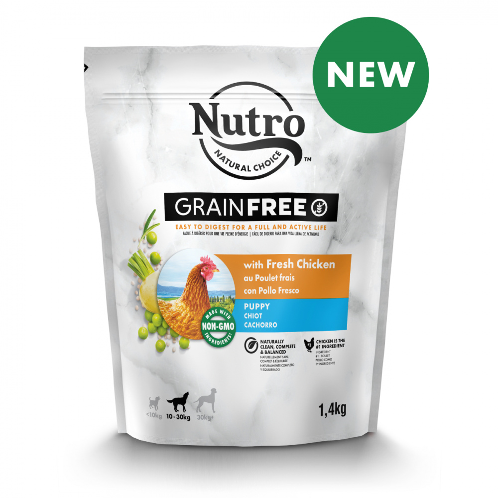 ПР0059442 Корм для щенков со свежей курицей и экстрактом розмарина сух. 1,4кг NUTRO  - Вид №1