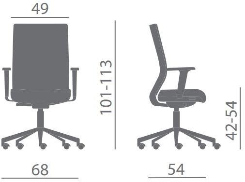 Kastel Стул для руководителя на колесиках Karma sun-id-1419728 - Вид №4