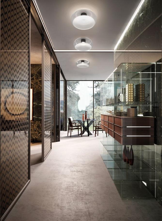 Cangini & Tucci Стеклянный светодиодный потолочный светильник Fold sun-id-1397693 - Вид №1