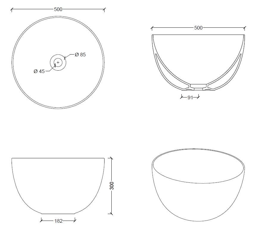 Керамическая круглая столешница Alice Ceramica уникальная ARCH-00034230 - Вид №12