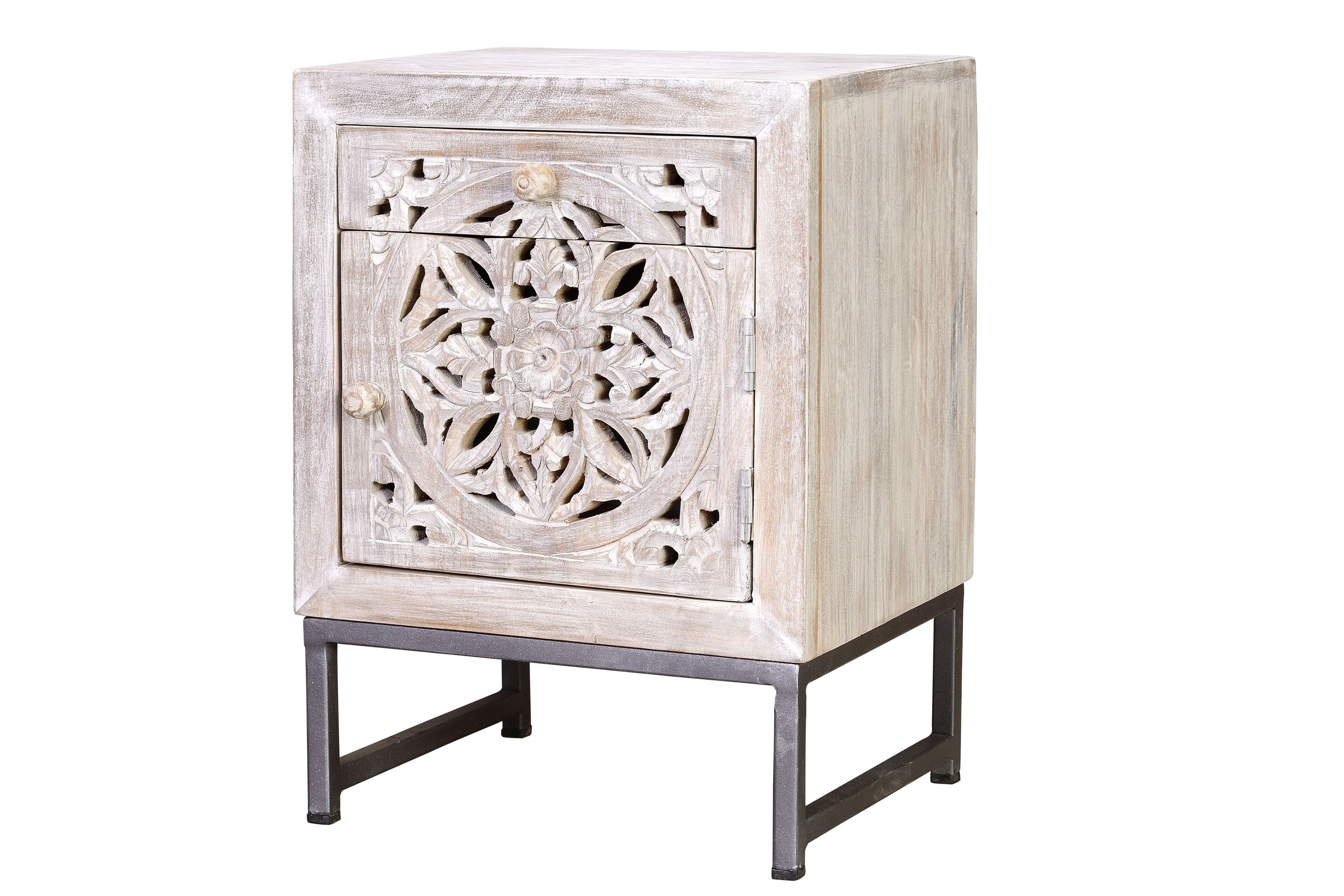 Тумбочка из манго с ящиками Giner y Colomer Миконос ARCH-00124360 - Вид №1