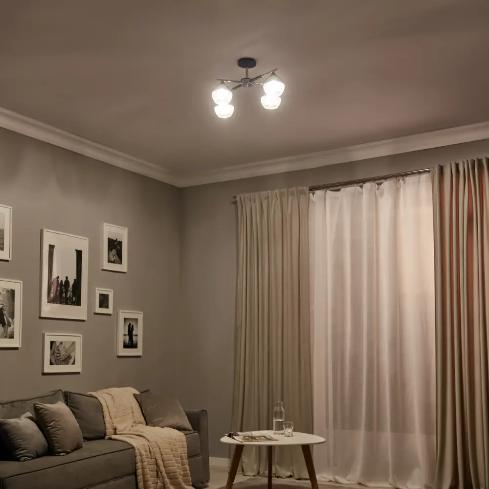 Люстра потолочная Escada 693/4P, 4 лампы, 12 м², цвет черный STLM-2208221 - Вид №8