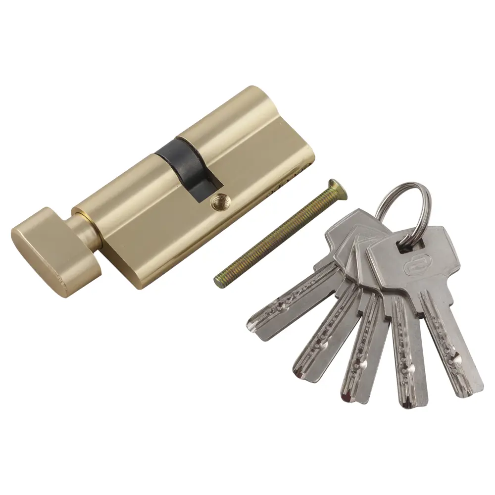 Цилиндр Standers ключ/вертушка 35х35 золото, TT-CAB819 17263907 STLM-2118714  - Вид №1