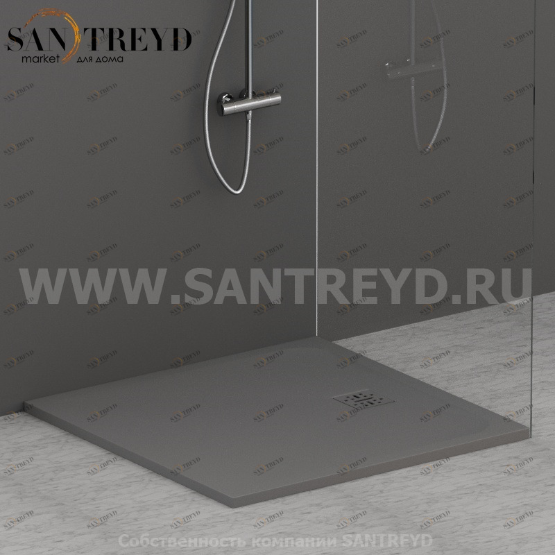 DP10100502 Душевой поддон 100х100 см цвет Агат Globo DOCCIAPIETRA Италия Ceramica Globo