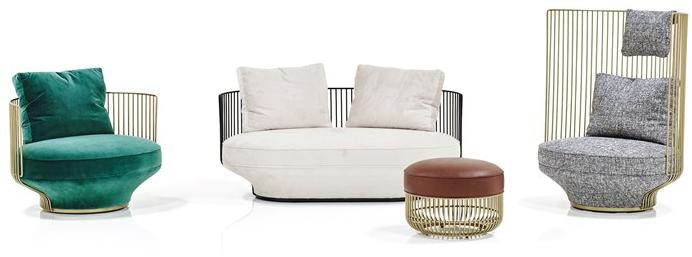 Wittmann 2-местный тканевый диван Paradise bird sun-id-1466999 - Вид №1