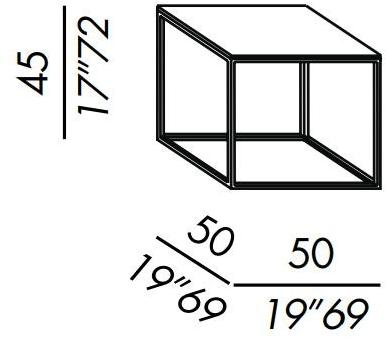 Meridiani Квадратный металлический журнальный столик Hardy sun-id-1406330 - Вид №9