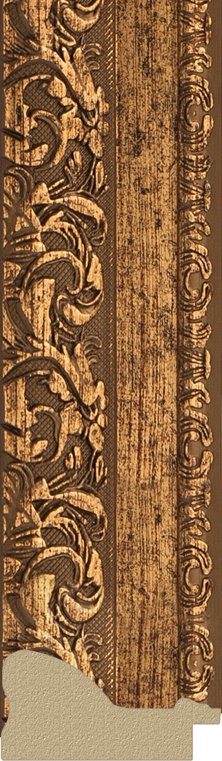 BY 3773 Зеркало в багетной раме - виньетка бронзовая 85 mm EVOFORM Octagon - Вид №2