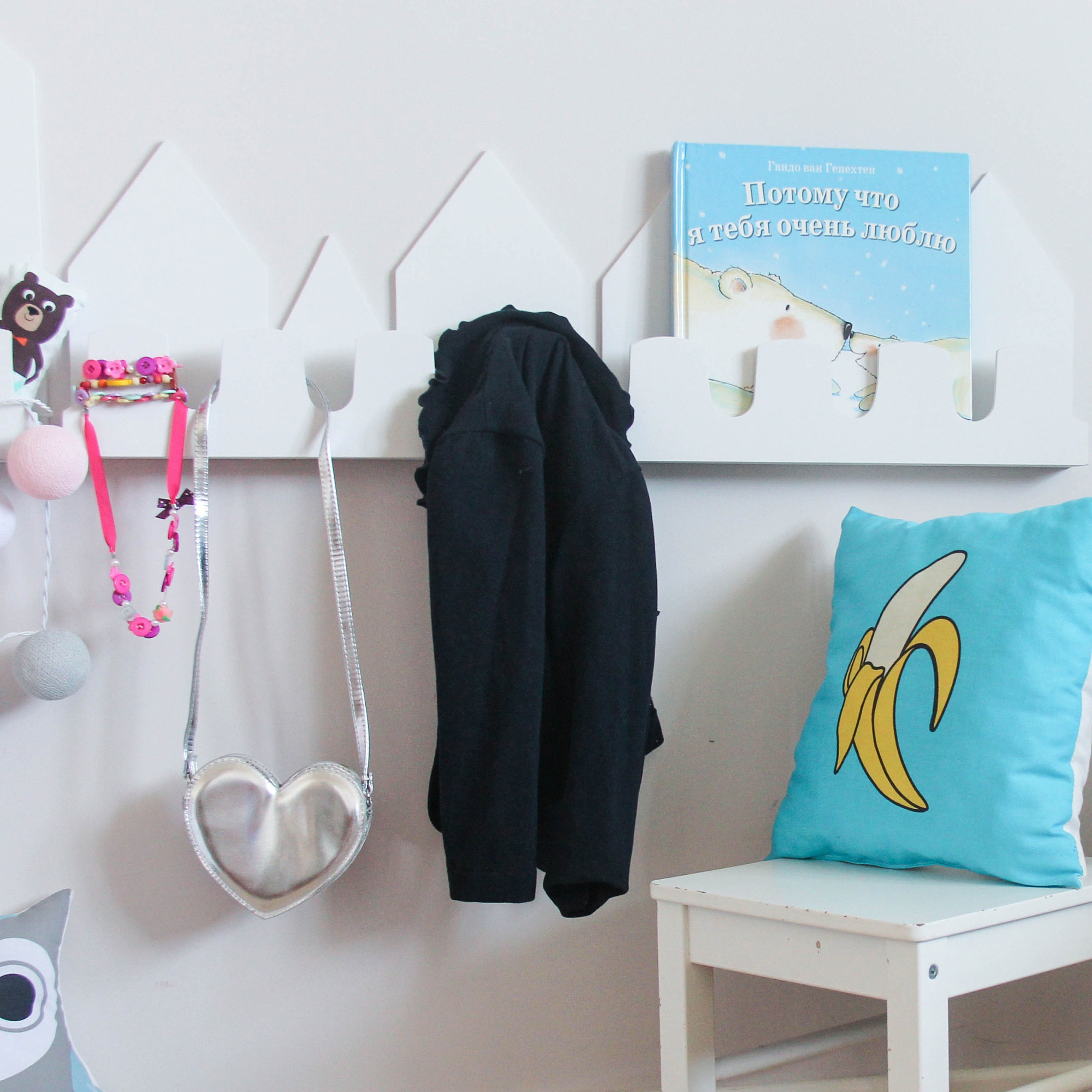 Вешалка-полка Verona в виде домика мятная VAMVIGVAM  282114 Голубой Santreyd  - Вид №3