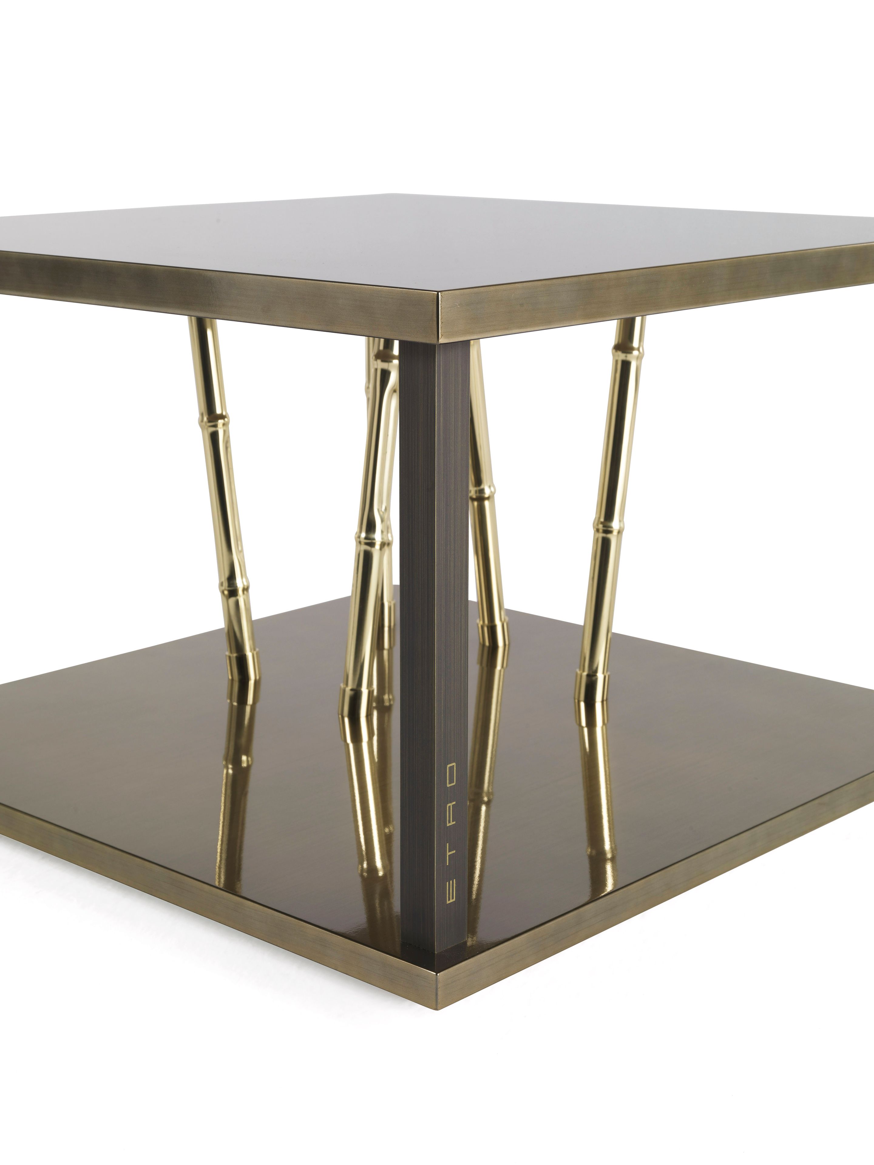 Деревянный квадратный журнальный столик ETRO Home Interiors Taxila ARCH-00022529 - Вид №2