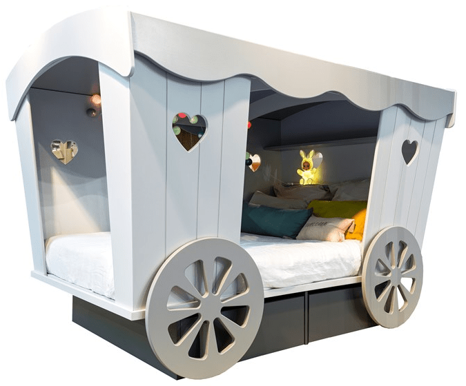 Mathy by Bols Полуторная односпальная кровать из МДФ Lits creatifs sun-id-1514575 - Вид №1