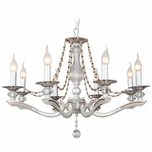 Подвесная люстра IDLamp Eloisa 259/8-Whiteplatina IDLAMP ДИЗАЙНЕРСКИЕ, ELOISA 185412 -