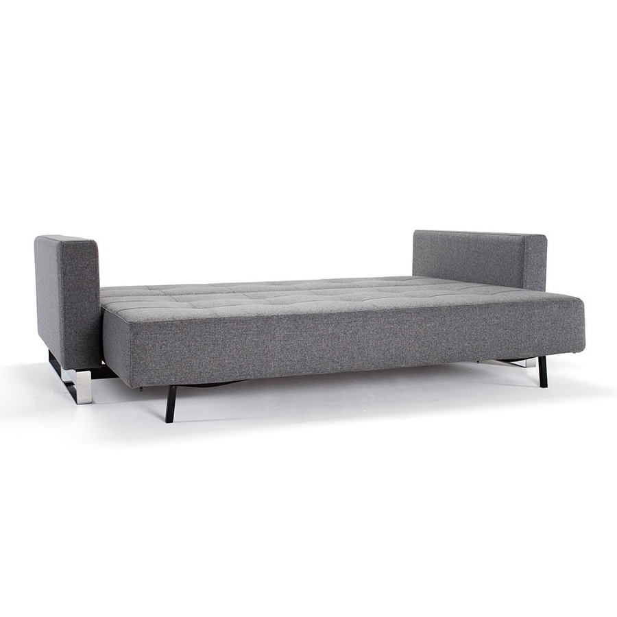 Диван Cassius Deluxe Excess Lounger с подушками, мягкими подлокотниками, хромированными ножками Runn Innovation Living CASSIUS563 - Вид №1