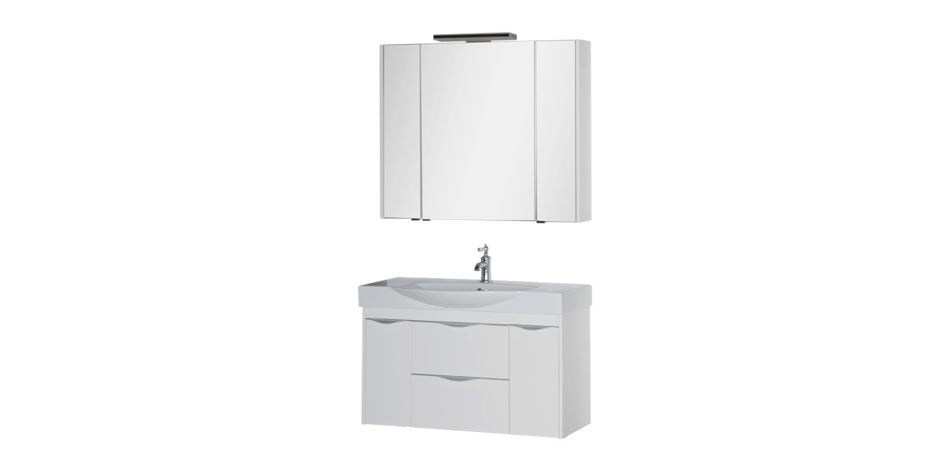 Комплект мебели Aquanet Франка 105 белый 00183188 - Вид №2