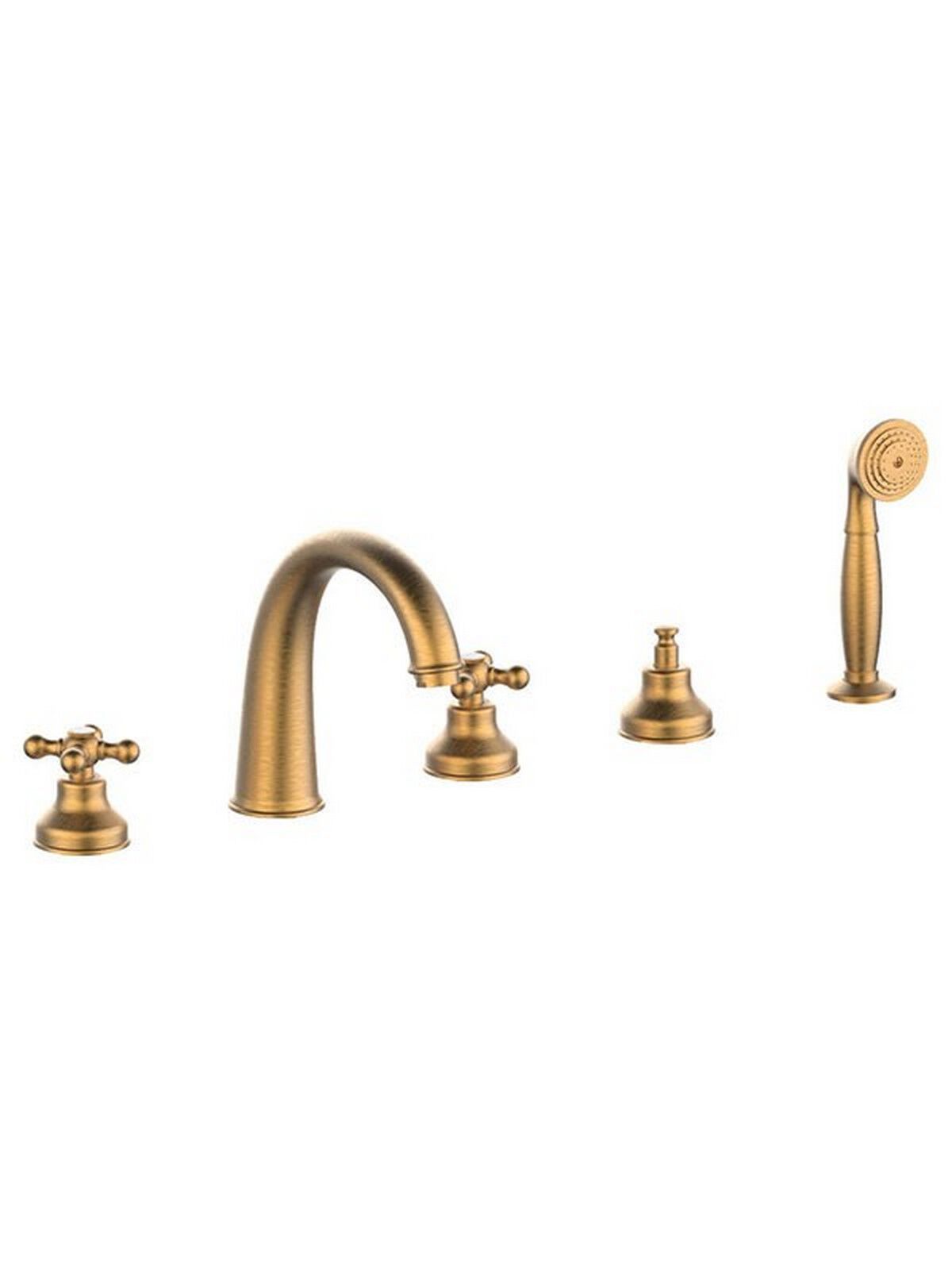 Набор для ванной с 5 отверстиями и ручным душем Rubinetterie Frattini Dedra ARCH-00034388 - Вид №6