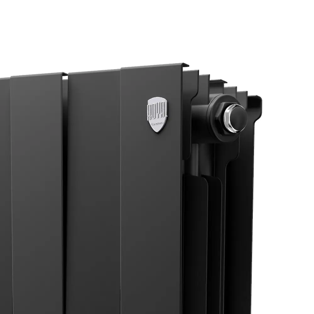 Радиатор секционный Royal Thermo Pianoforte 200/100 12 секций боковое подключение биметалл черный 86733722 STLM-2146793  - Вид №4