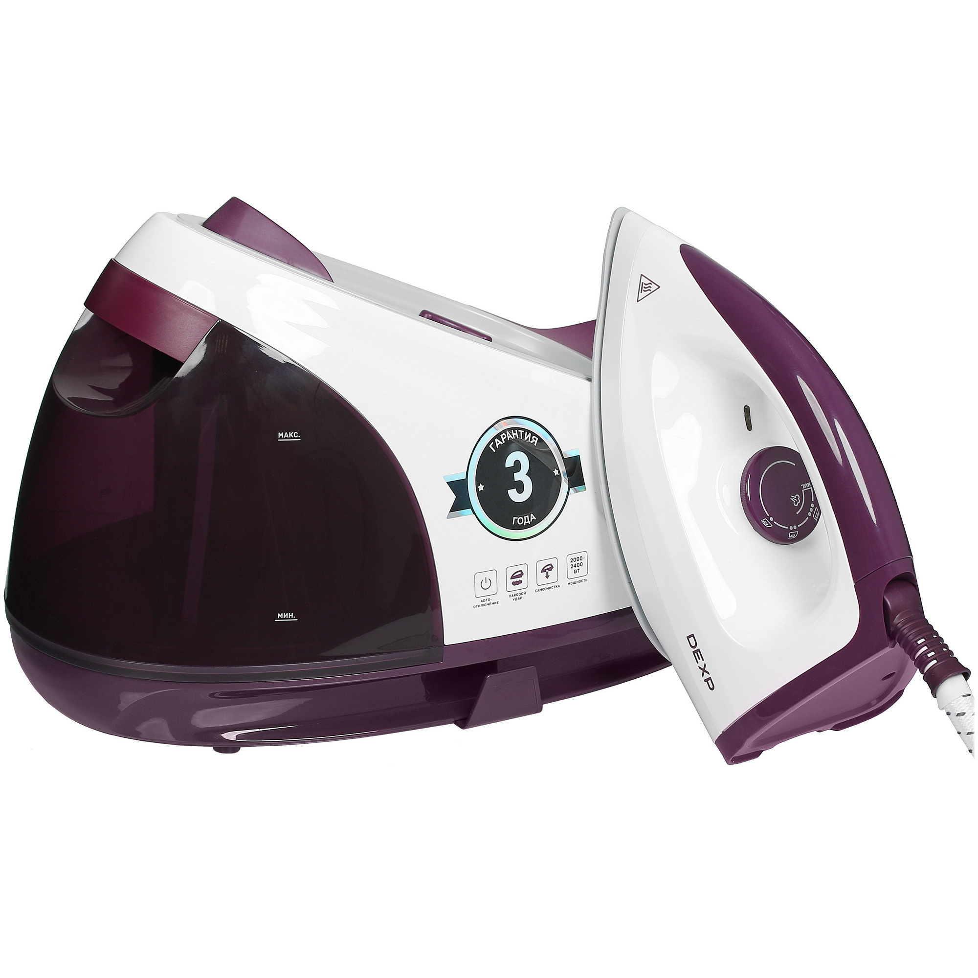 5412346 Парогенератор DEXP 2412DL фиолетовый STDN-0014351