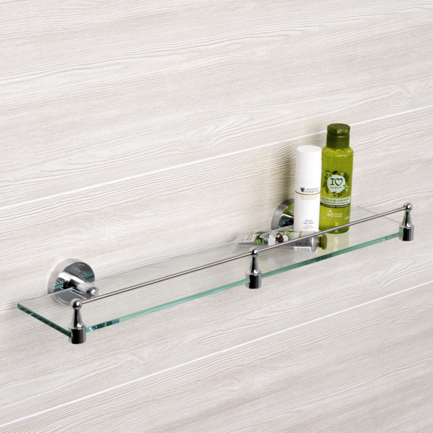 K-6244 Rhein Полка стеклянная с бортиком WasserKRAFT Rhein K-6200 