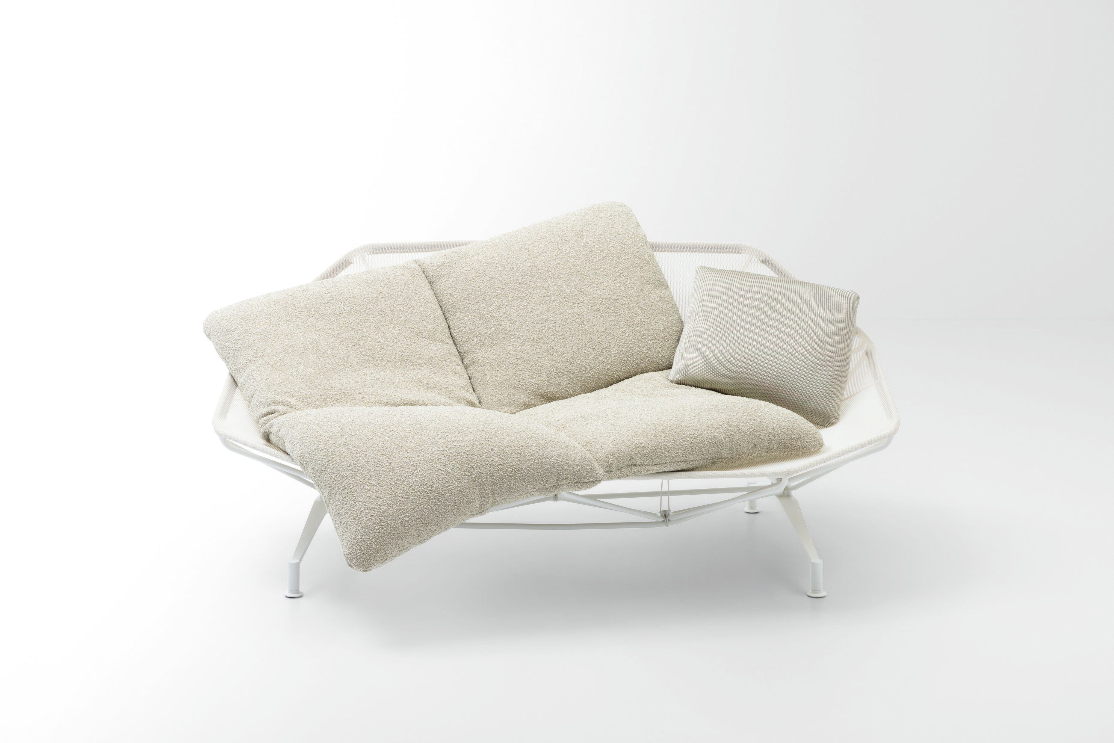 2-местный садовый диван из нержавеющей стали и ткани Paola Lenti Alma ARCH-00152141 - Вид №5