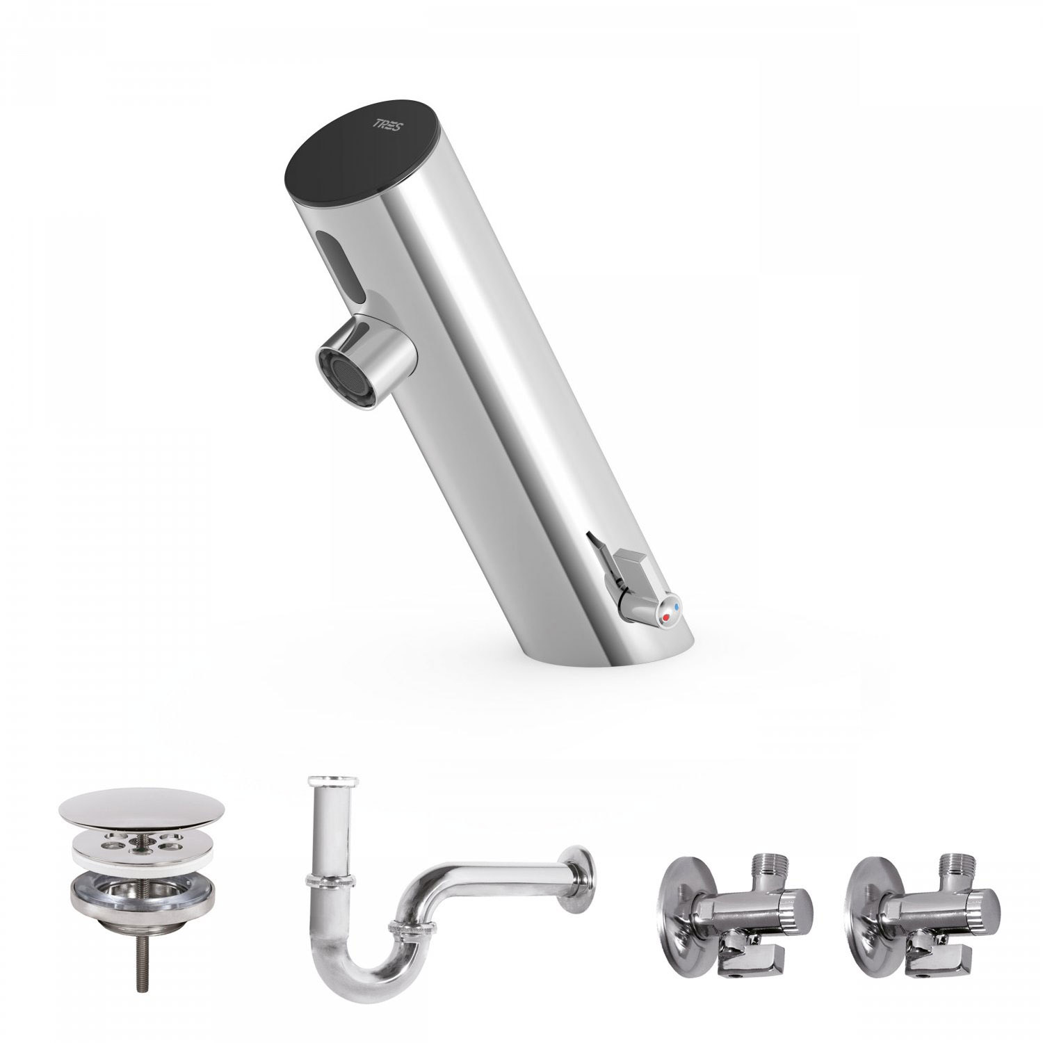 Электронный смеситель для раковины с системой предварительного смешивания-39210390 TRES Electronic