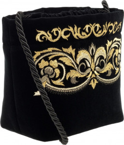 10660445 Торжокские золотошвеи Сумка "Сивилья" бархат Разм. 22*20*12 Мод. 922 Рис. 2624 Бархат