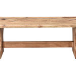 SOR27438 Деревенская сосновая скамейка ijlbrown  - Вид №3