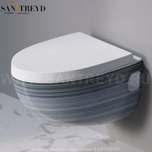 S511431 Подвесной унитаз настенный Белый A. e T. Italia OVAL Италия