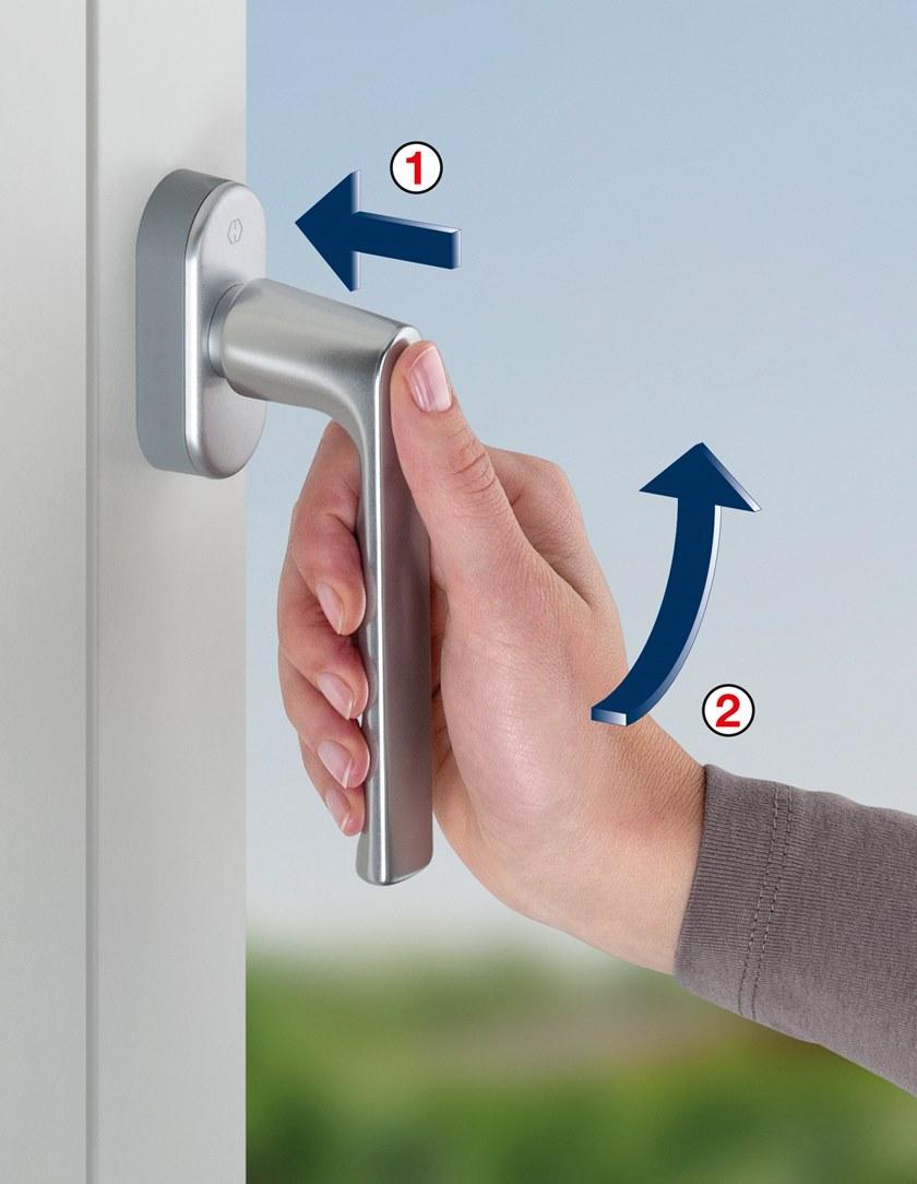 HOPPE Оконная ручка из алюминия с замком Secuforte® sun-id-1379054 - Вид №1