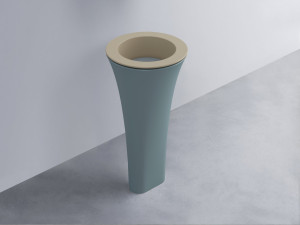 AMLA45-AV+AMPILT-BR+AMCOLT-PL Раковина Amedeo Tondo отдельностоящая cielo Enjoy + Amedeo