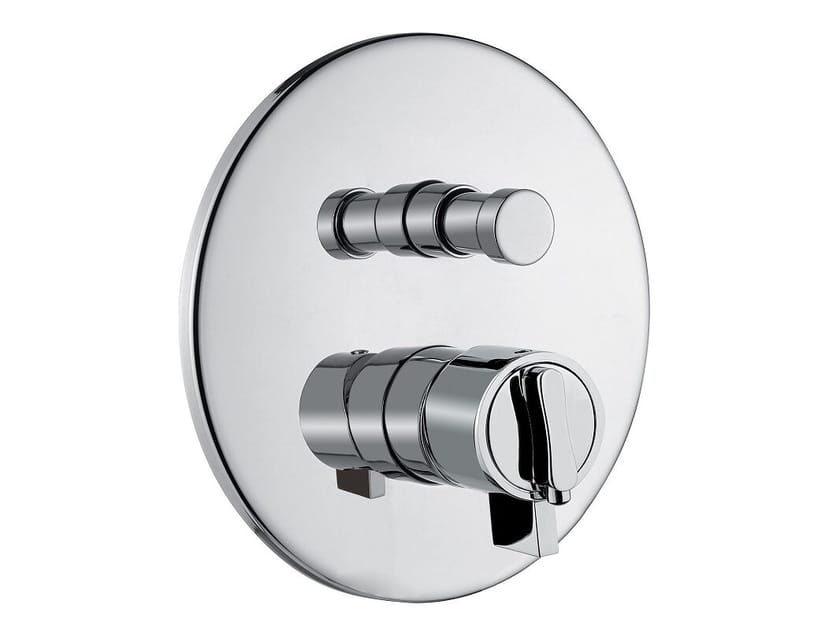 Хромированный латунный термостатический смеситель для душа с переключателем Bugnatese Kobuk ARCH-00024429