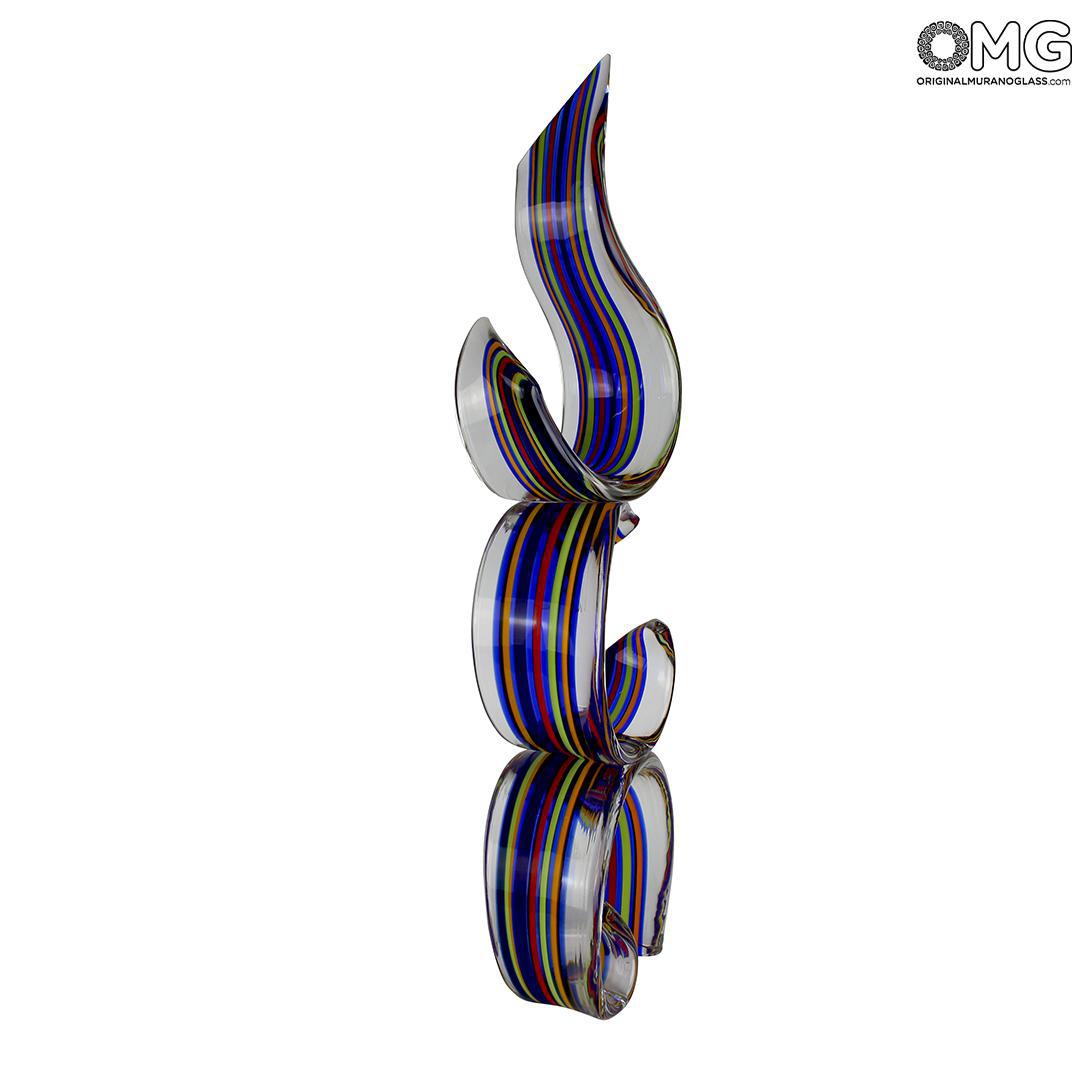 4612 ORIGINALMURANOGLASS Скульптура Бесконечная волна - муранское стекло OMG 19 см  - Вид №1