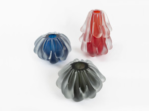 Ваза из дутого стекла