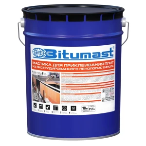 Мастика гидроизоляционная Bitumast для приклеивания экструдированного пенополистирола 21.5/18 кг
