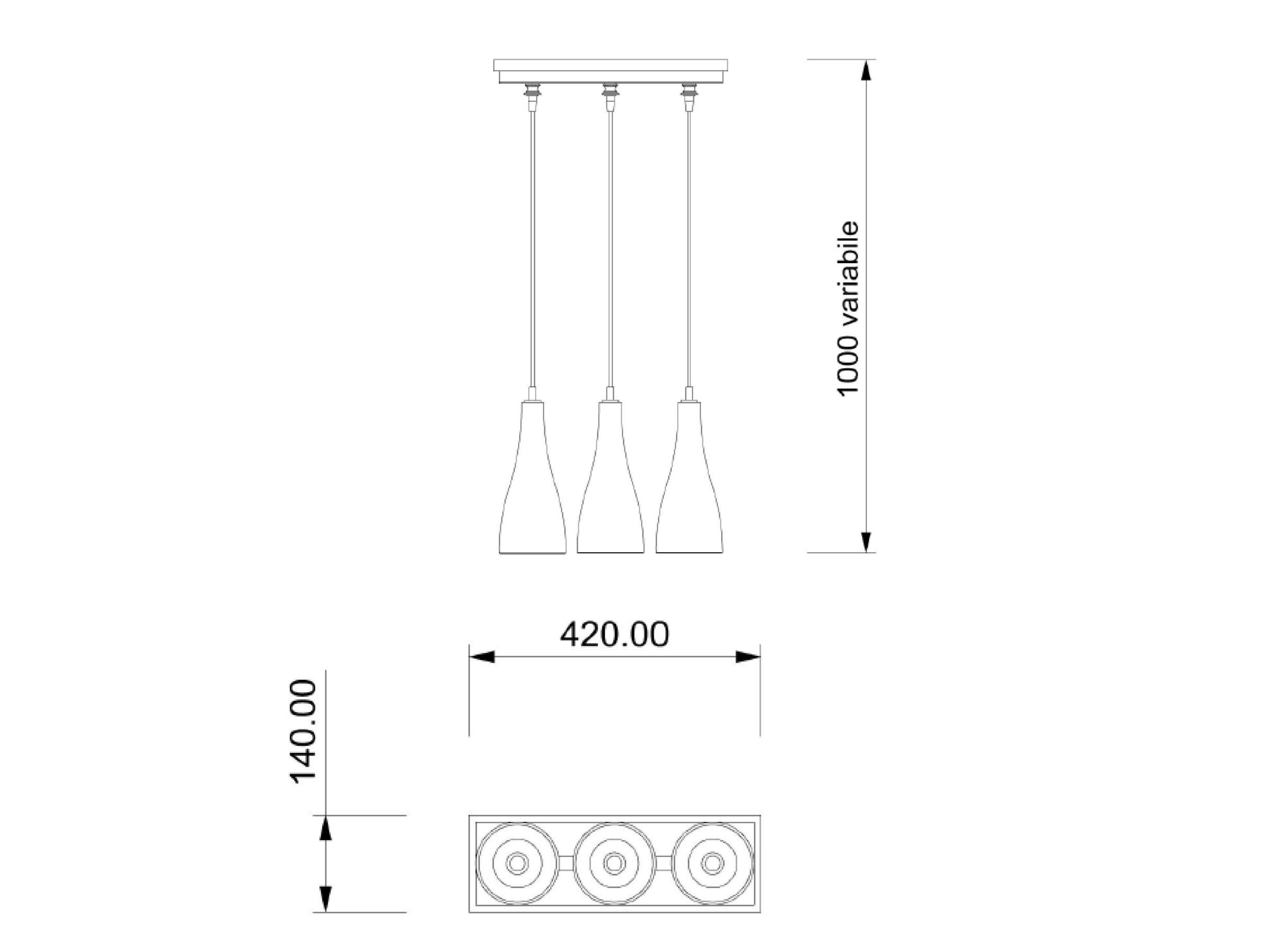 Стеклянный светодиодный подвесной светильник Lampex Italiana Glass ARCH-00137922 - Вид №2
