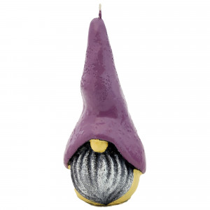 82625976 Свеча «Гном» средняя, цвет сиреневый