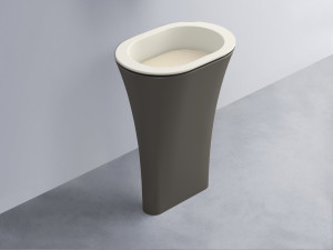 AMLA65-TL+AMPILO-LN+AMCOLO-FN Раковина Amedeo Ovale отдельностоящая cielo Enjoy + Amedeo