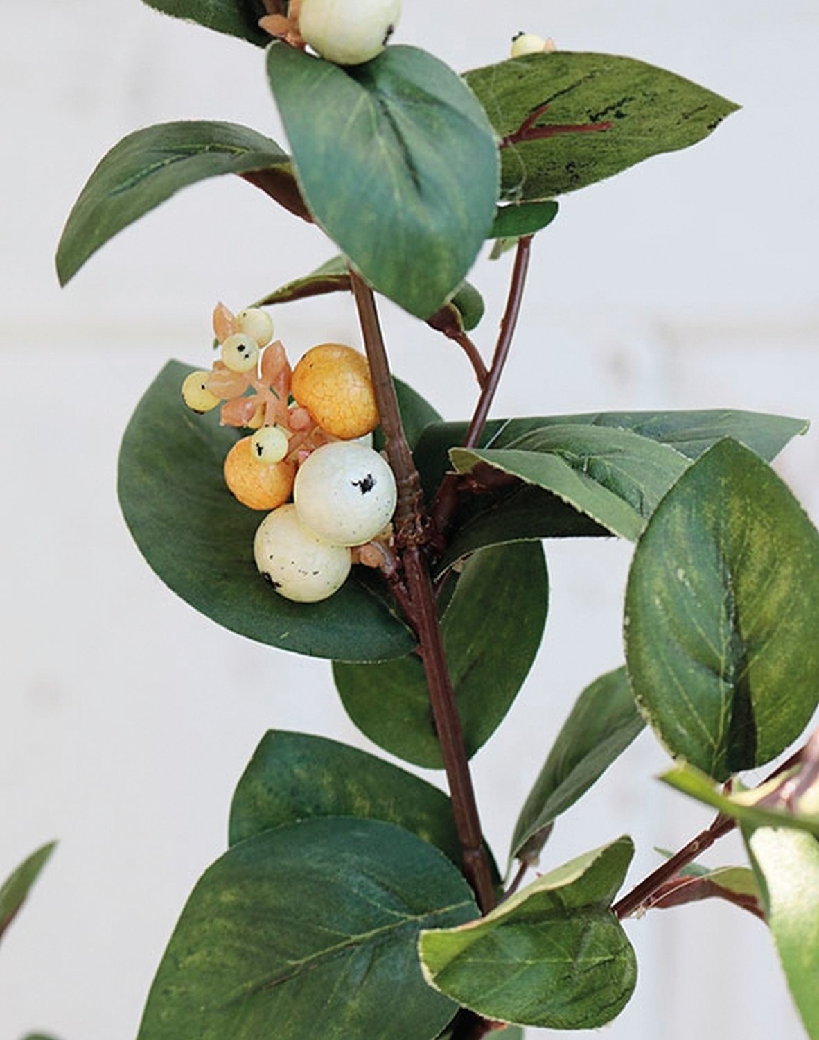 3769 777 a2 Стебель искусственной снежной ягоды, 96 см, белый H-andreas  - Вид №1