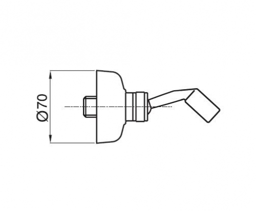 Держатель ручного душа MIGLIORE Ricambi ML.RIC-31.742.CR, хром  - Вид №1