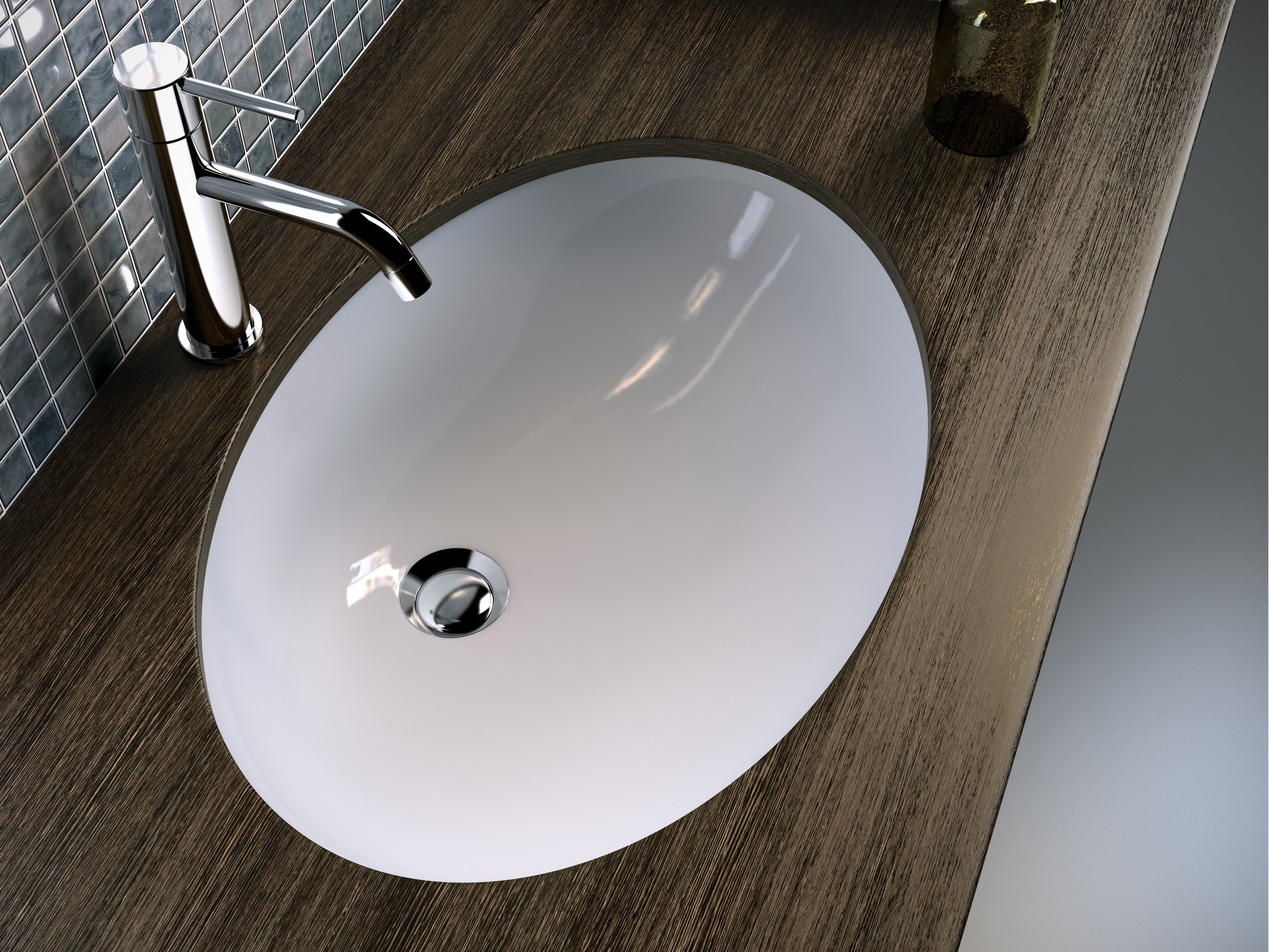 Овальный встраиваемый умывальник Olympia Ceramica OVALE 59 ARCH-00105043 - Вид №1