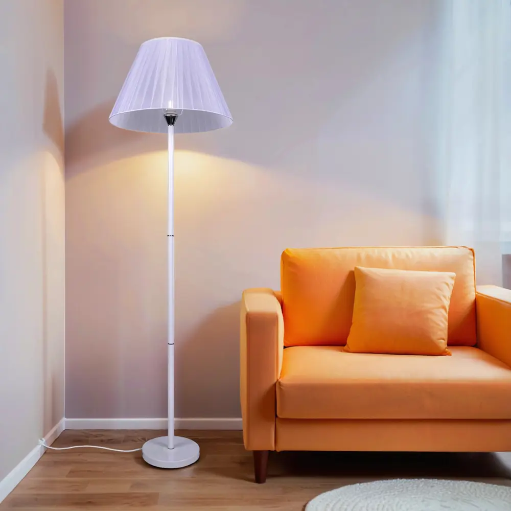 Торшер РОССВЕТ Мотив: неоклассическое освещение с текстильным плафоном 89425942 STLM-1578701