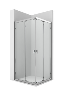 AM239......... 2L2 - Угловой душ с 2 раздвижными створками + 2 стационарными ROCA Easy