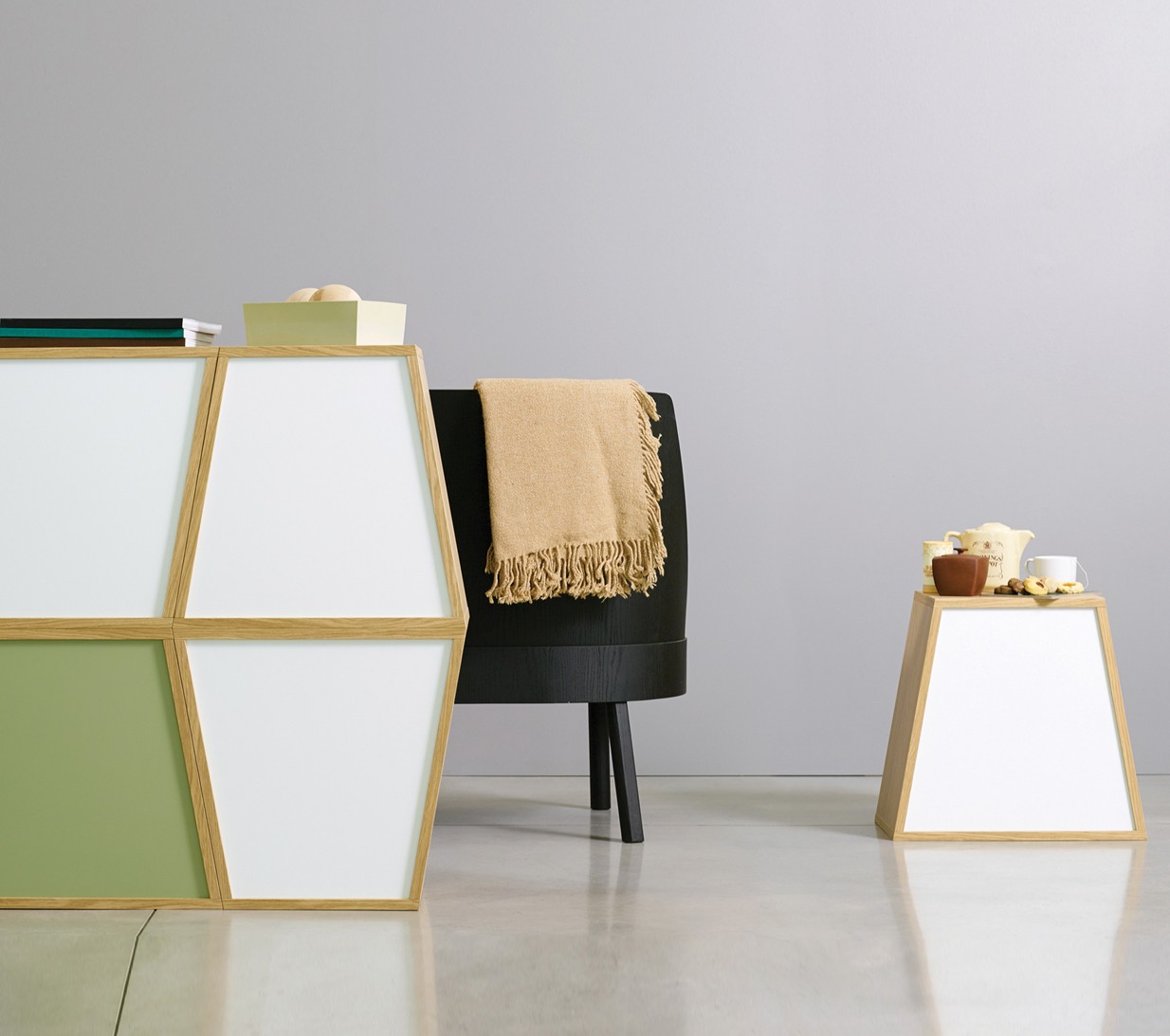 Ex.T Flatwork Блок штабелирования из листового металла зеленого цвета EXFLATWORK/OLIVE  - Вид №4