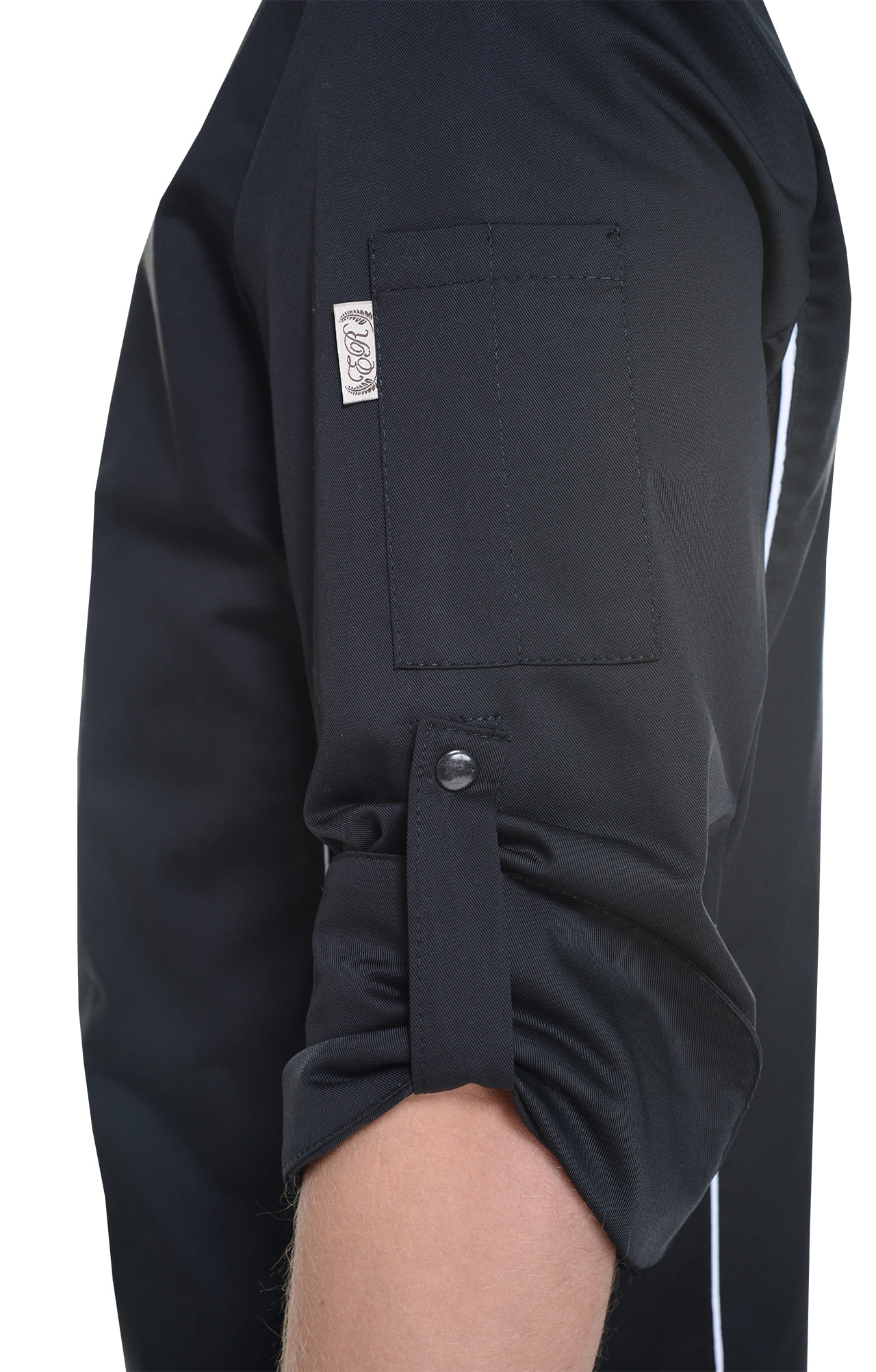 62606 Китель поварской black (черный) RICON  Повар  размер 50 (L)  - Вид №7