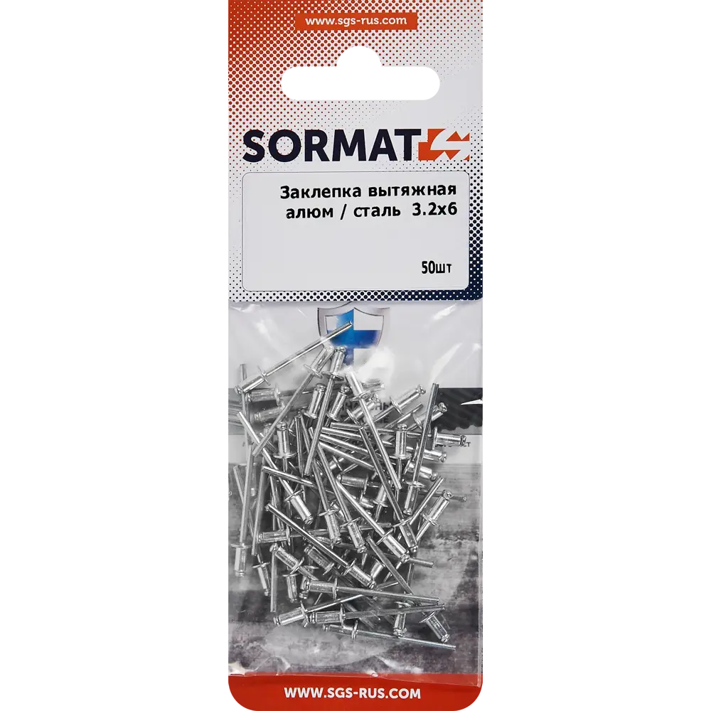 87936750 Заклепка Sormat 3.2x6 мм, 50 шт. STLM-1011431 Santreyd  - Вид №1