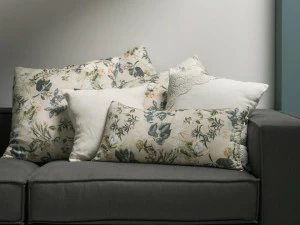 LA FABBRICA DEL LINO Подушка из льна с цветочными мотивами Decor