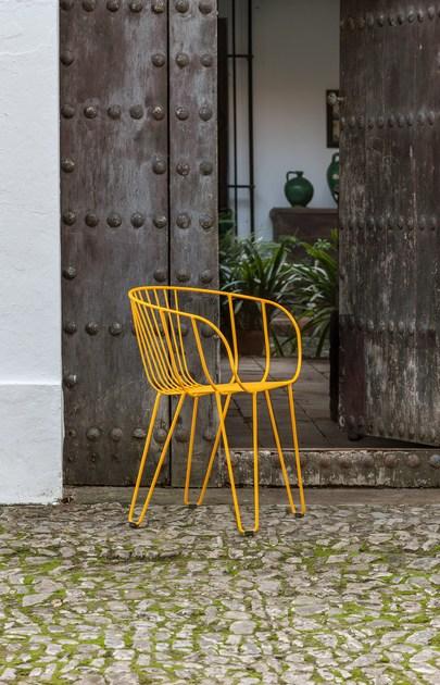 iSimar Штабелируемый садовый стул из оцинкованной стали Olivo 9133 - Вид №13