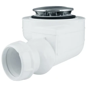 Сифон для душевого поддона с декоративной крышкой слив d 40 мм пластик