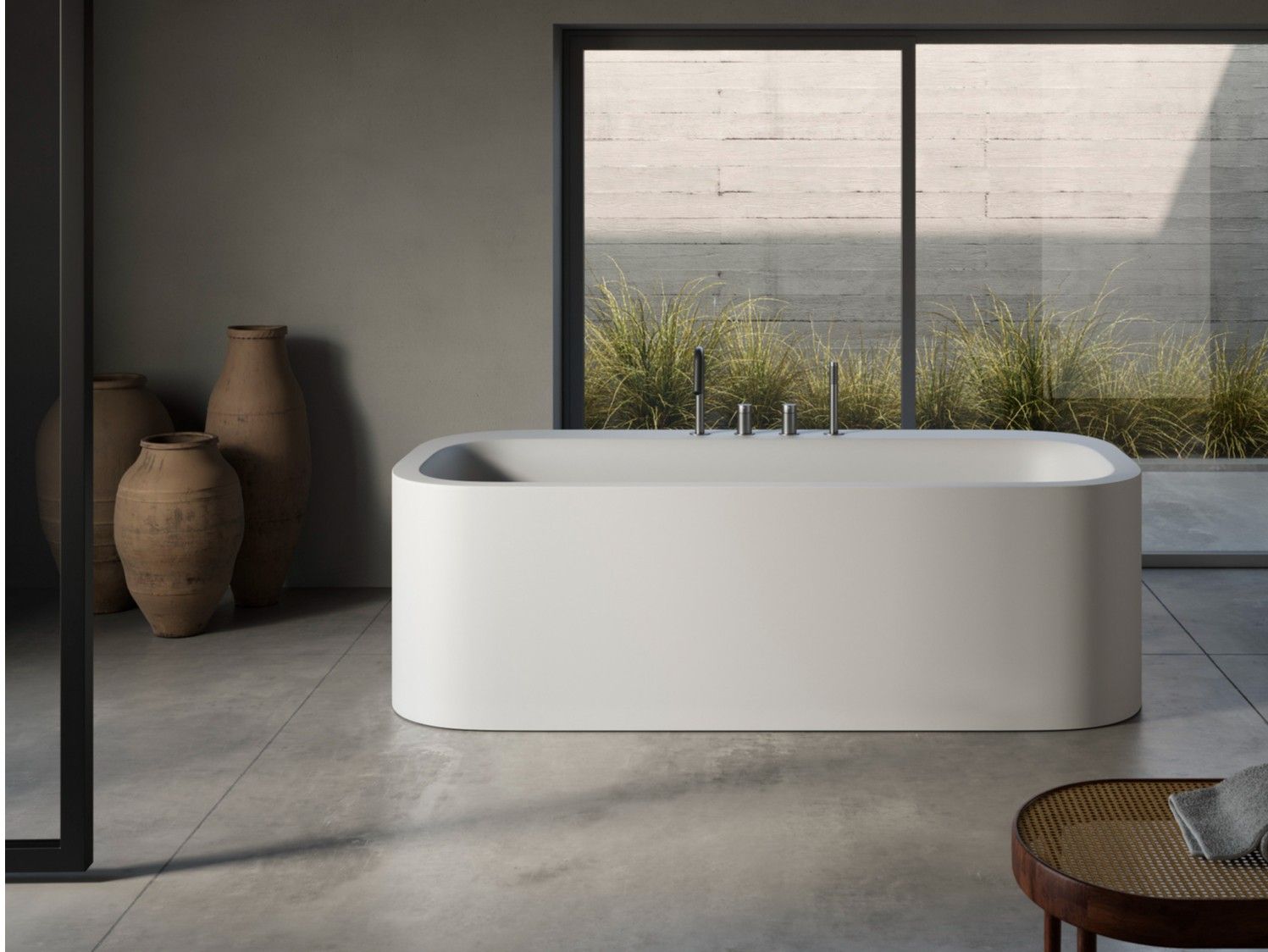 Овальная ванна в центре комнаты в Korakril™ Rexa R1 ARCH-00125835