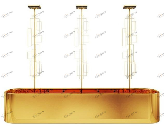 Porustudio Подвесной светильник из латуни Skyscraper sun-id-1389498