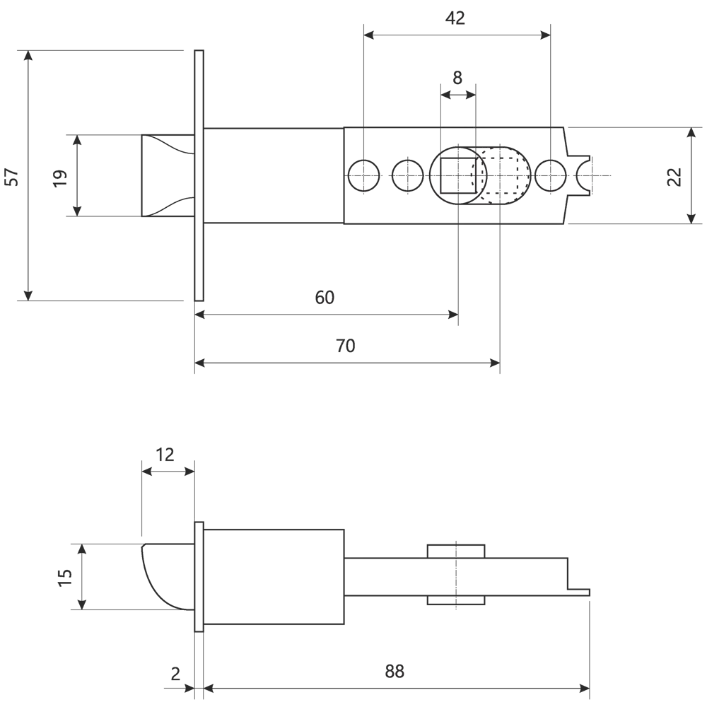 Ручка-кноб Avers для межкомнатных дверей с защелкой 18776034 STLM-0904337 - Вид №5